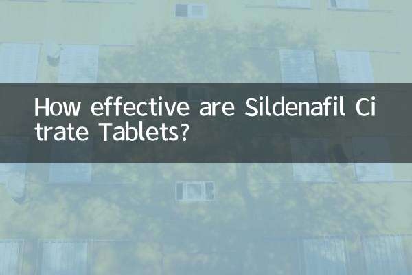 Sildenafil Citrate Tablet은 얼마나 효과적인가요?
