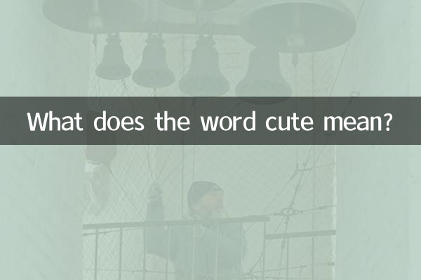 What does the word cute mean?