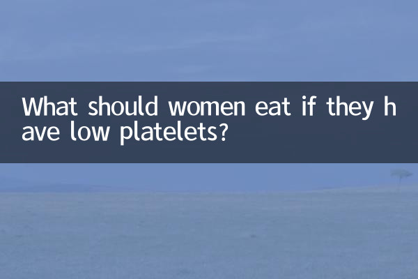 ¿Qué deben comer las mujeres si tienen plaquetas bajas?