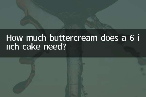 ¿Cuánta crema de mantequilla necesita un pastel de 6 pulgadas?