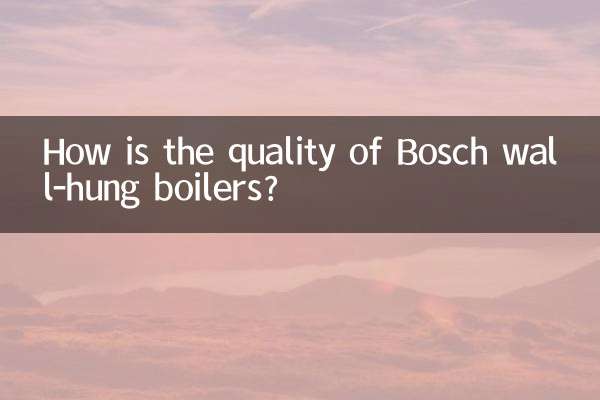 Como é a qualidade das caldeiras suspensas da Bosch?