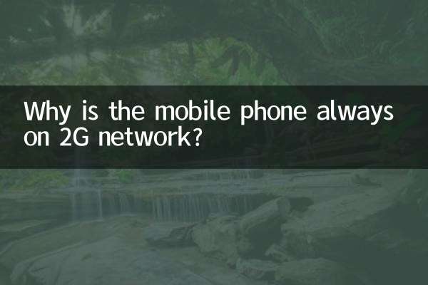 Why is the mobile phone always on 2G network?