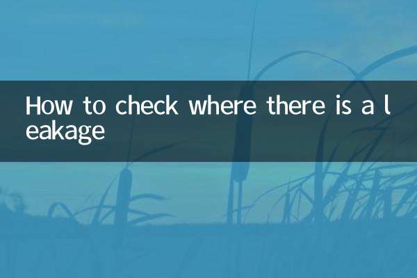 漏れ箇所の確認方法