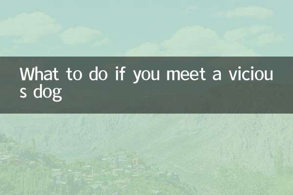 遇见恶狗怎么办