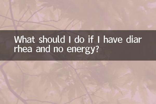 Was soll ich tun, wenn ich Durchfall und keine Energie habe?