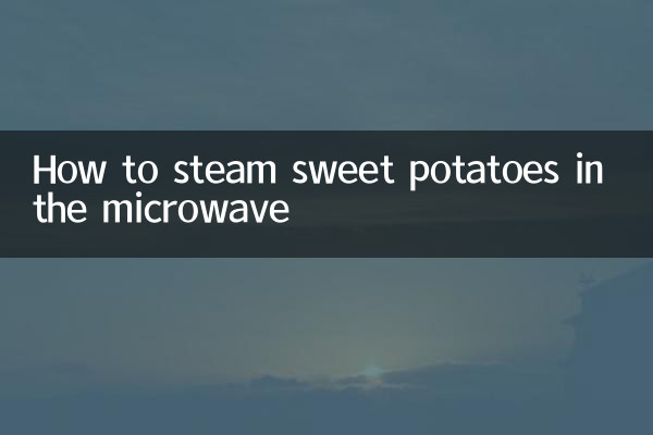 Como cozinhar batata doce no microondas