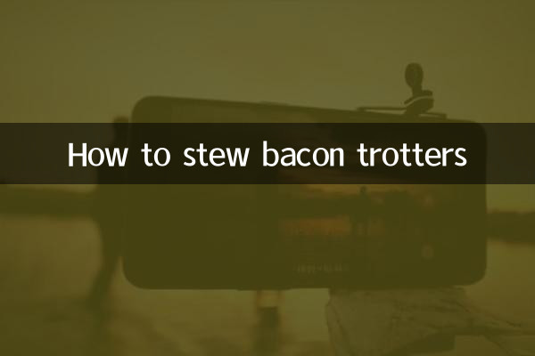 Como refogar trotadores de bacon