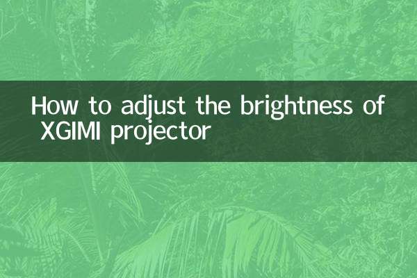 XGIMI 프로젝터의 밝기를 조정하는 방법