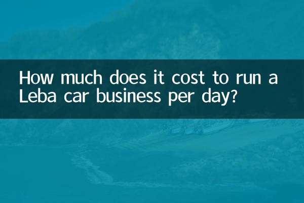 하루에 Leba 자동차 사업을 운영하는 데 드는 비용은 얼마입니까?