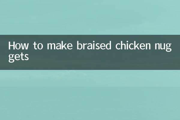 Come preparare pepite di pollo brasate
