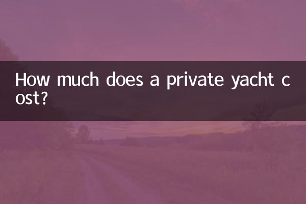 Wie viel kostet eine private Yacht?