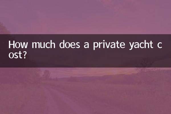 Quanto costa uno yacht privato?