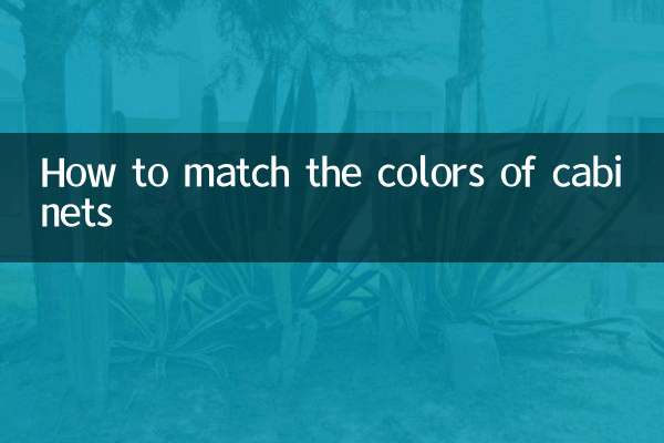 Comment assortir les couleurs des armoires