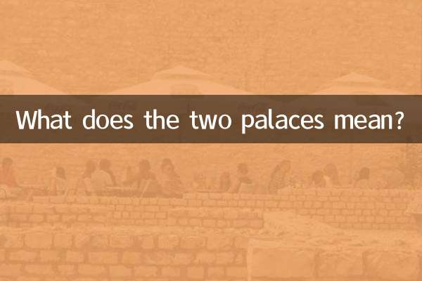 What does the two palaces mean?