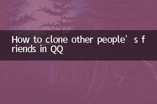 Cómo clonar a los amigos de otras personas en QQ