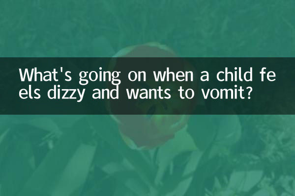 जब किसी बच्चे को चक्कर आता है और वह उल्टी करना चाहता है तो क्या होता है?