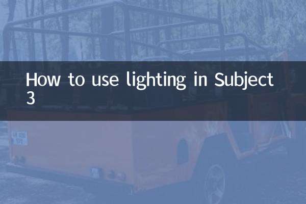 Come utilizzare l'illuminazione nel Soggetto 3