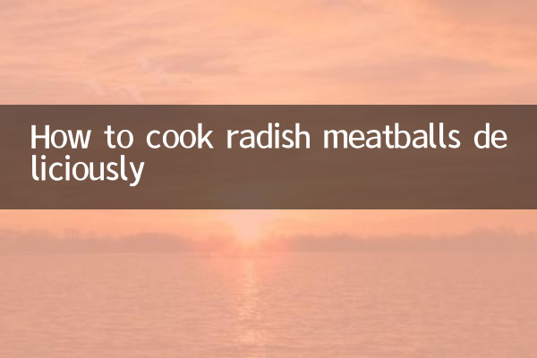 Wie man Radieschen-Fleischbällchen köstlich zubereitet