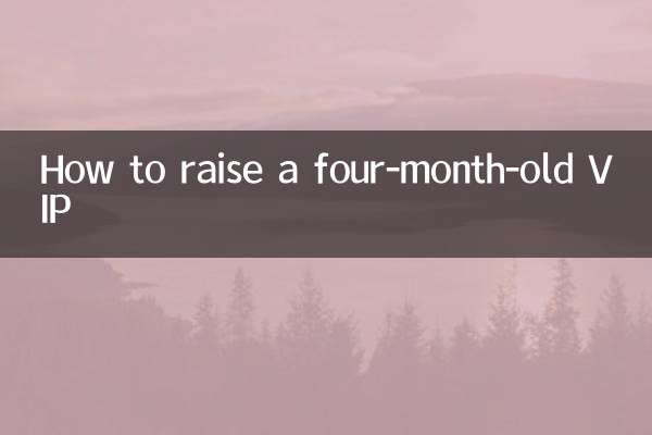 Come allevare un VIP di quattro mesi