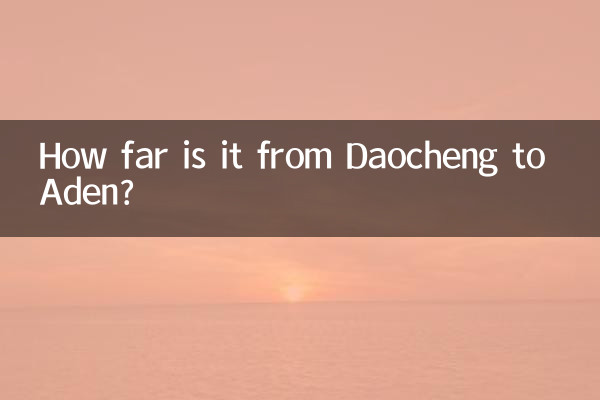 How far is it from Daocheng to Aden?