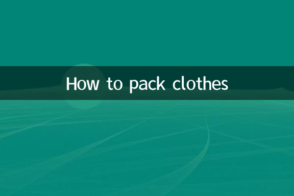 So packen Sie Kleidung