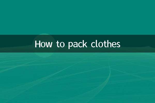 So packen Sie Kleidung