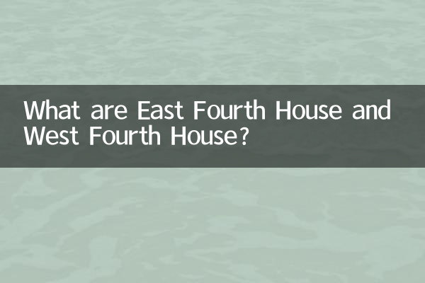 What are East Fourth House and West Fourth House?