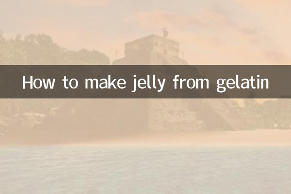 طرز تهیه ژله از ژلاتین