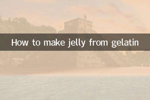 How to make jelly from gelatin