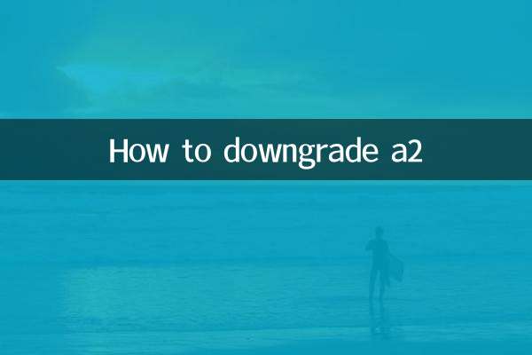 Come eseguire il downgrade a2