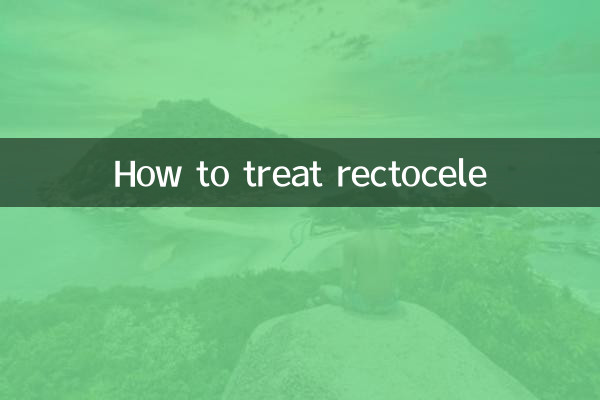 Wie behandelt man eine Rektozele?