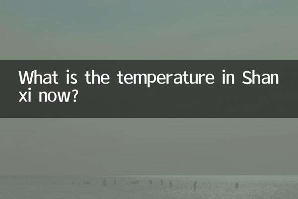 शांक्सी में अब तापमान क्या है?