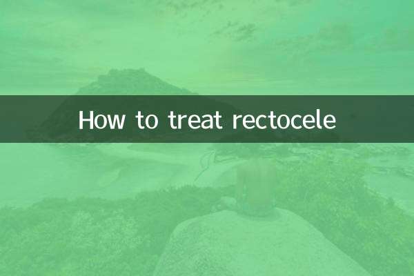 Wie behandelt man eine Rektozele?