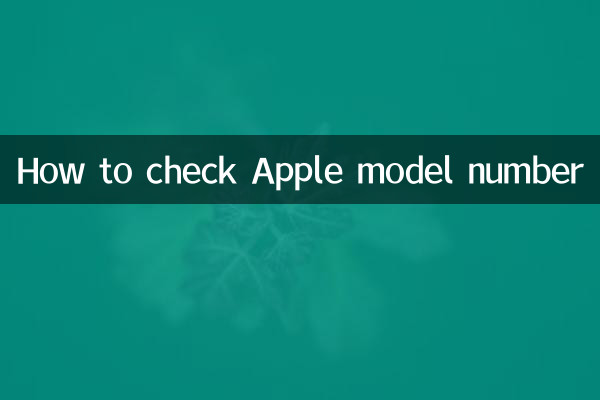 Apple 모델 번호를 확인하는 방법