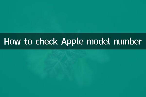 Apple 모델 번호를 확인하는 방법