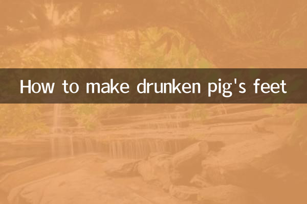 Cómo hacer patas de cerdo borrachas