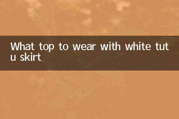 Qué top llevar con falda tutú blanca