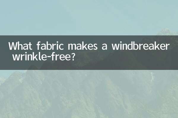 Aus welchem Stoff ist eine Windjacke knitterfrei?