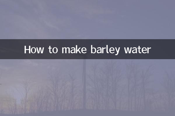 Come fare l'acqua d'orzo