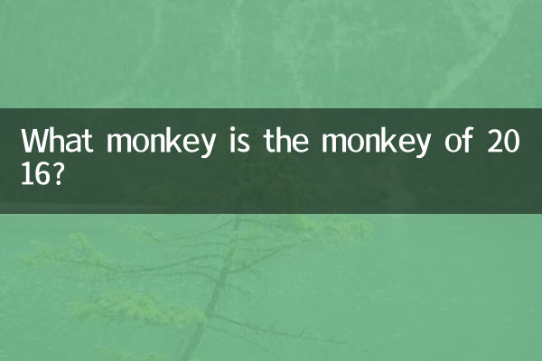 What monkey is the monkey of 2016?