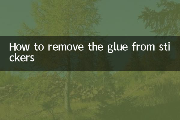 Cómo quitar el pegamento de las pegatinas