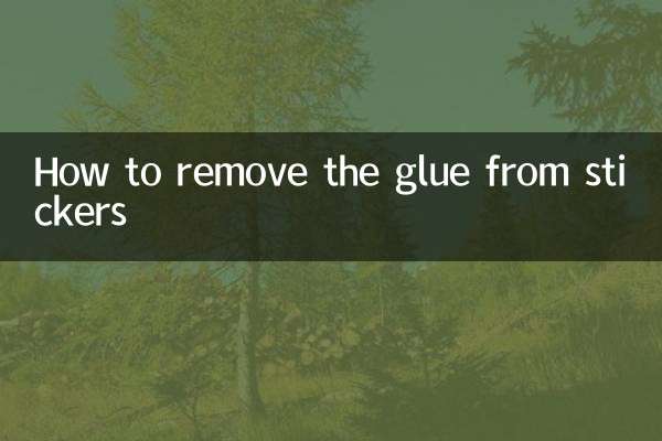 Cómo quitar el pegamento de las pegatinas