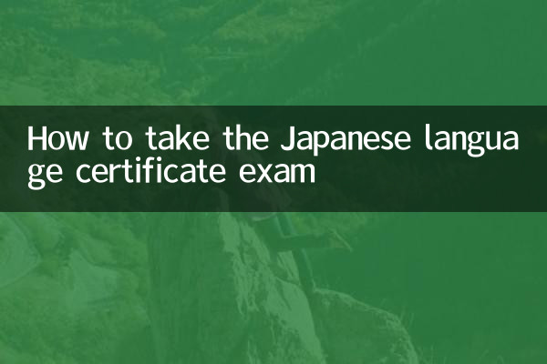 How to take the Japanese language certificate exam