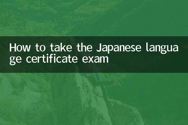 How to take the Japanese language certificate exam