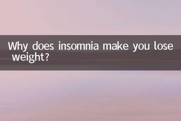 Почему бессонница заставляет вас худеть?