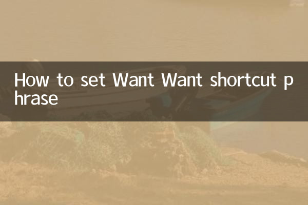 Want Wantのショートカットフレーズの設定方法