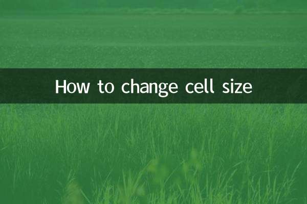 Cómo cambiar el tamaño de la celda