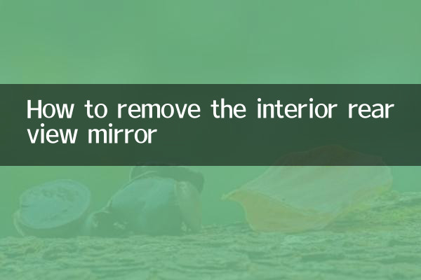 Come rimuovere lo specchietto retrovisore interno