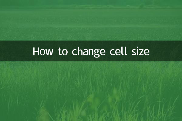 Cómo cambiar el tamaño de la celda