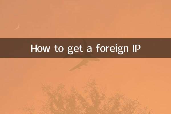 國外ip怎麼弄